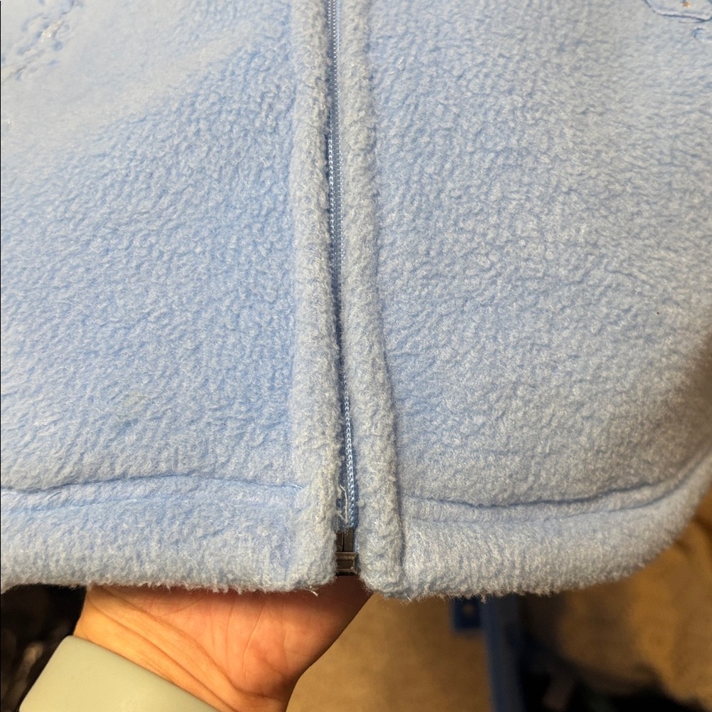 Northern Reflection Embroidered Blue Jay Fleece Jacket - Picture 7 of 8
